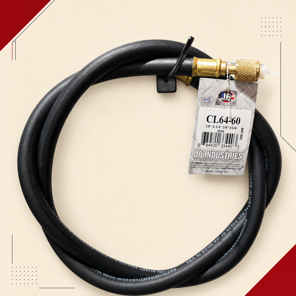 Manguera para vacío JB Industries CL64-60